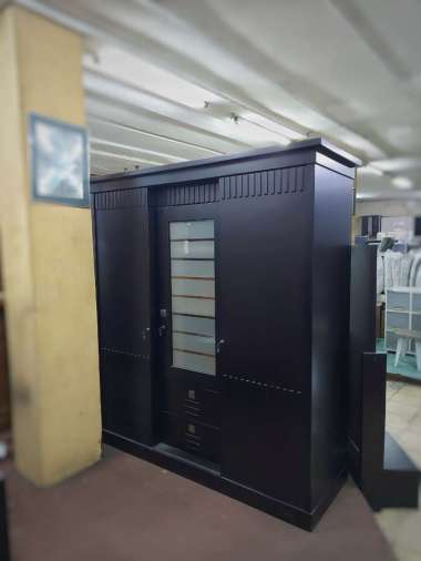Lemari Pakaian Minimalis 3 Pintu Sliding - Rak Baju Pintu Geser - Wardrobe