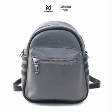 MOONZAYA - Ransel Gandawati Moonzaya Tas Ransel Mini Tas Ransel Wanita Tas Ransel Waterproof Dark gr