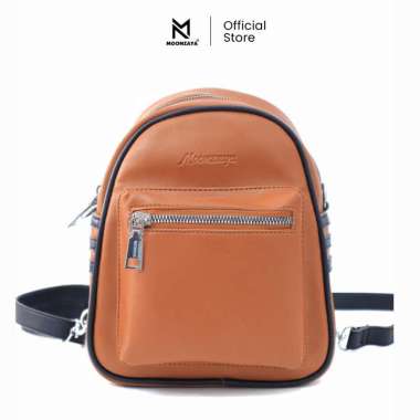 MOONZAYA - Ransel Gandawati Moonzaya Tas Ransel Mini Tas Ransel Wanita Tas Ransel Waterproof Chocola
