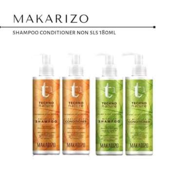 MAKARIZO T1 Techno Nature Non SLS Shampoo Conditioner 180ml Equalizer Shampo