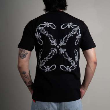 OFF WHITE Tee Bandana Skate Black ( 100% Authentic ) L