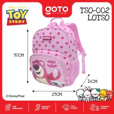 Goto Hobanlee Backpack Tas Sekolah Anak Perempuan Laki Laki Karakter TSO-002 LOTSO