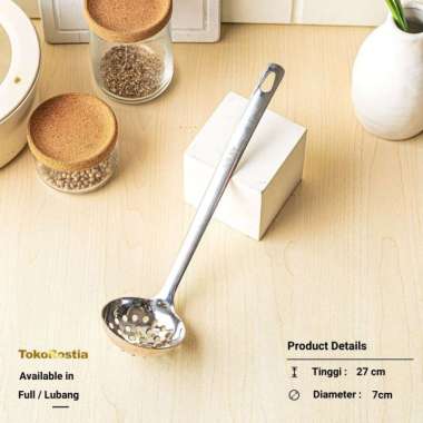 304 Centong Sendok Sayur Stainless Steel Soup Ladle Premium LUBANG