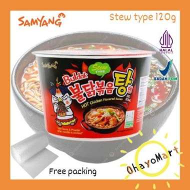 Promo Harga Samyang Hot Chicken Ramen Stew Type 120 gr - Blibli