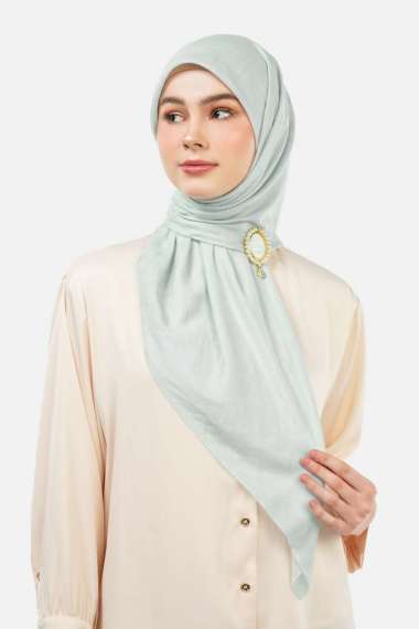 Nada Puspita - Basic Monogram Scarf Ballad Blue