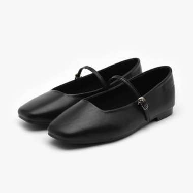 SAPPUN Nhibre Maryjane Flats (1cm) - Flat Shoes Wanita 41 BLACK