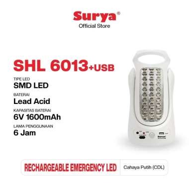 EMERGANCY SHL 6013+ USB SURYA