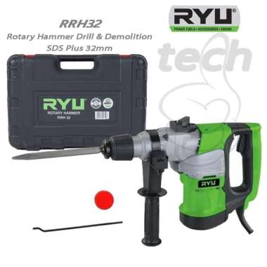Mesin Bor Tembok Beton Rotary Hammer Drill SDS Plus 32mm RYU RRH32 RRH 32