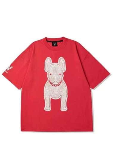 Silk Radog Short Sleeve Tshirt - Red
