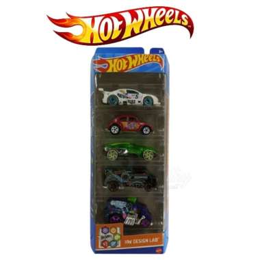 Hot Wheels Gift Pack Isi 5 Design Lab Volkswagen Beetle Amazoom Forward Force Custom 77 Dodge Van Co