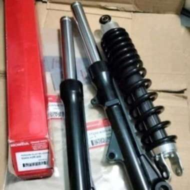 Shockbreaker Belakang + Ashock Tabung Depan KZL/K25 Honda Beat Karbu Beat Fi Beat Pop Scoopy Spacy S