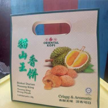Oriental Kopi Biskuit Durian Musang King Heong Pheah (6x40gr) - Oriental Biskuit Durian Musang King