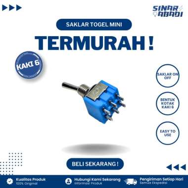 Saklar Togel / Toggle Mini 6 Pin / 6 Kaki