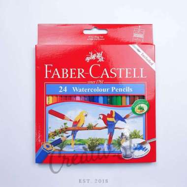 Faber Castell Faber-Castell Pensil Warna WaterColour 24 Warna Aquarelle Color Pencil Water Colour 24