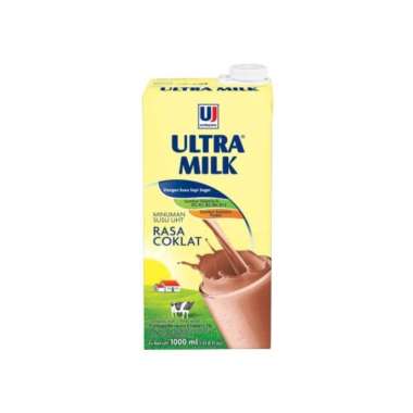 Promo Harga Ultra Milk Susu UHT Coklat 1000 ml - Blibli