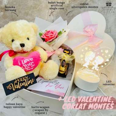 Kado Ulang Tahun / Kado Anniversary/ Kado Valentine / Hampers Ultah Happy Birthday LEDValentine+Ck