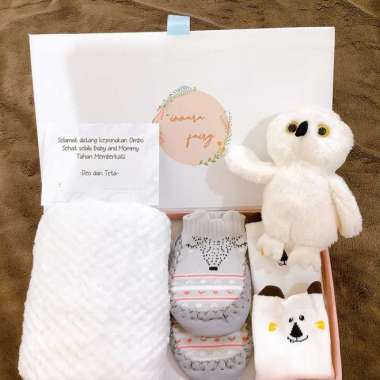 Hampers Lebaran 7pcs Pure White Baby / Hampers baby newborn unisex - pure white pure white