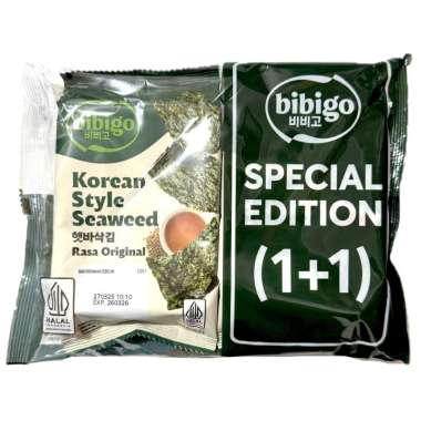 Bibigo Nori Korean Style Seaweed 2x4g Original