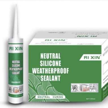 RIXIN Lem Sealant Silicone Netral/Lem Kaca/RIXIN NETRAL 300 ml CLEAR
