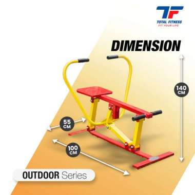 TOTAL FITNESS Alat Fitness Outdoor Rowing Machine