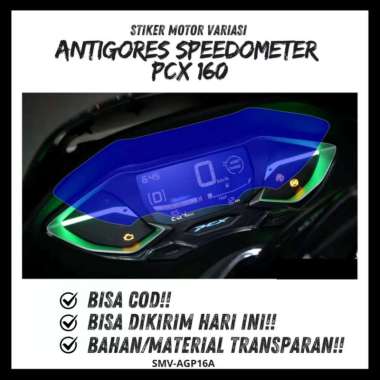 Stiker Anti Gores Spido PCX 160 2025 ABS/CBS/Roadsync Sticker Speedometer ABS/CBS Biru