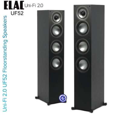 ELAC Uni-Fi 2.0 UF52 Speaker 3 Way Bass Reflex dengan Tweeter 1 Inch Soft Dome dan Woofer 5.25 Inch 