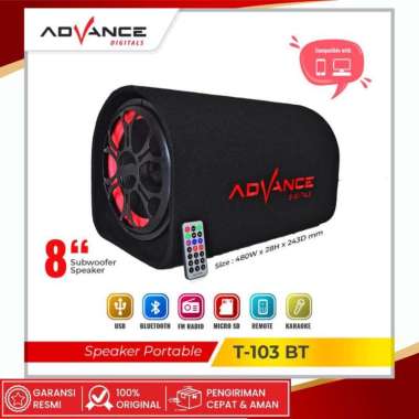 ADVANCE T103 BT Speaker Bluetooth Subwoofer Super Bass 8 Inch