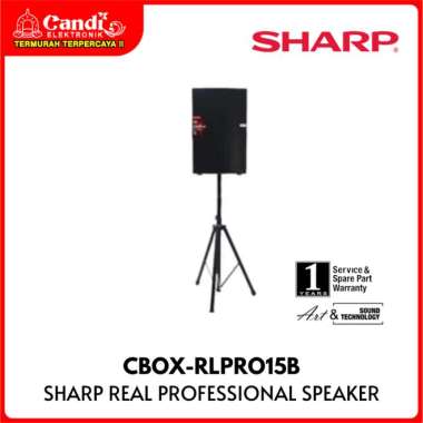 SHARP Real Professional Speaker 2 Way 15 Inch Active LoudSpeaker CBOX-RLPRO15B