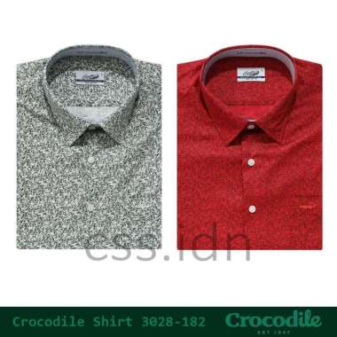 Kemeja Pria Lengan Pendek Crocodile 3028-182 Putih L