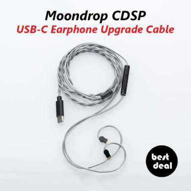 MOONDROP CDSP USB-C DSP EARPHONE IEM 2PIN UPGRADE CABLE WITH MIC