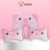 Paket Bundling Series Pig 336rb Bantal Leher Babi Tempat Tisu Bantal Mobil PROMO ISTANA BONEKA