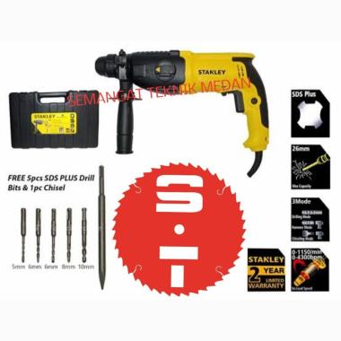 SHR263KA BOR PAHAT DEMOLITION ROTARY HAMMER 26mm 3 MODE STANLEY SHR263