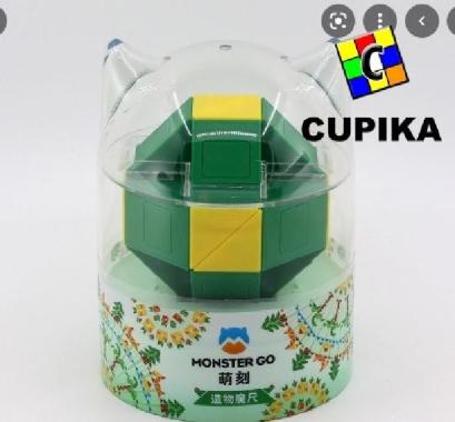 Rubik MONSTER GO Snake PUZZLE 24 Series Intelligent 3x3 GAN Cube Hijau