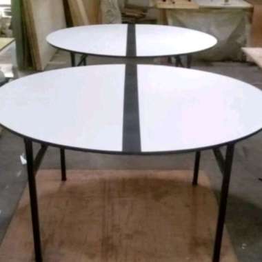 Round circle table D180/75 Meja bulat lipat otomatis