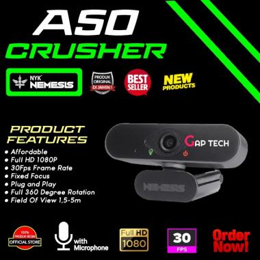 NYK NEMESIS A50 / A 50 CRUSHER Full HD 1080 Streamer Webcam Original warna A50 CRUSHER