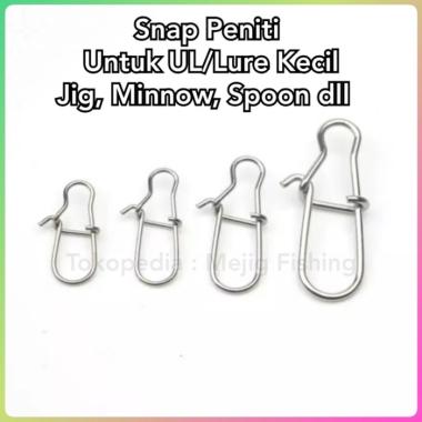 Snap Peniti Untuk Ultralight Jigging UL Lure Minnow Spoon Kecil