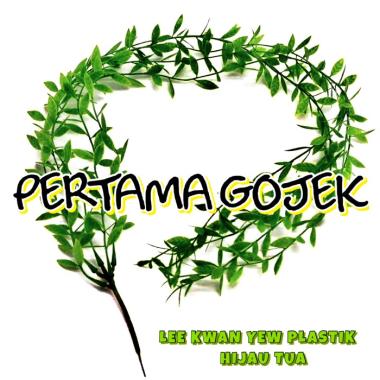Daun Juntai Lee Kwan Yew/Tanaman Plastik/Hiasan Gantung Plastik/Dekor warna HijauMuda