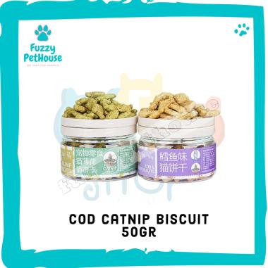Catnip Biskuit COD 50gr Catnip Biscuit COD 50 gr Snack Kucing