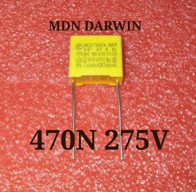 CAPACITOR 470N 0.47UF 474K 275V 250V