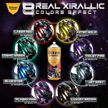Diton Premium XIRALLIC Green- Gold- Blue- Violet- Red- Brown- Pink- Gr Violet Fire