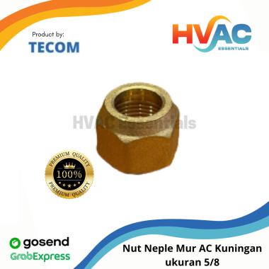 Nut Neple Mur AC Kuningan ukuran 5/8