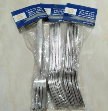 Sendok / Garpu Makan Stainless Tebal Bagus Murah ( 1 Lusin ) Garpu Makan