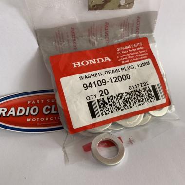 RING TEMBAGA PEMBUANG OLI RING BAUT OLI PACKING COCK ALL HONDA ORI AHM 9410912000 94109-12000