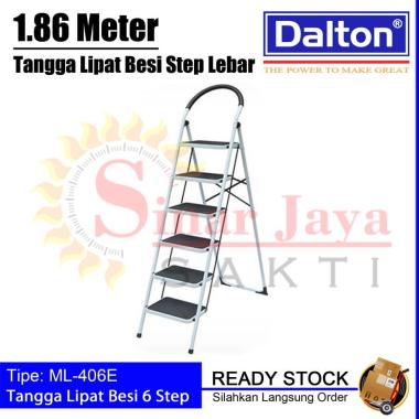 Tangga Lipat Duduk 3-6 Step Dalton | Tangga Besi dengan Step Lebar 6 step
