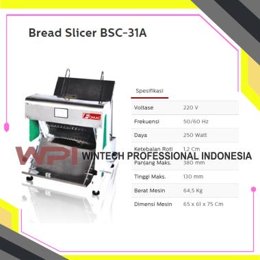 FOMAC BSC-31A . ( Mesin Pemotong Roti Tawar - mesin Pengiris Roti )