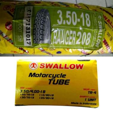 Paketan Ban SWALLOW 350-18 S208 RANGER & 400-18 S212 WIRO & BAN DALAM