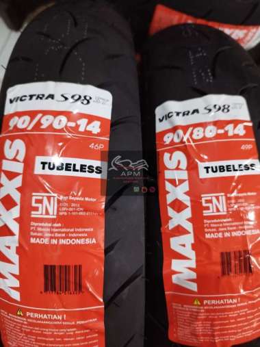 BAN LUAR TUBELESS MAXXIS VICTRA S98 RING 14 Ukuran 70 80 90 100 110 120 130 140 150 70/90-14