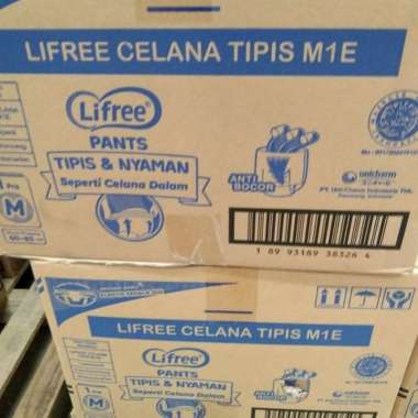 Lifree Popok Dewasa Celana Ukuran M / L / XL Diaper Pants Orang Tua 1s kardus lifree