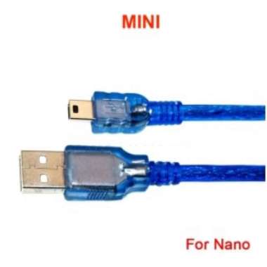 (Ready Stock) 30 CM USB Cable Micro Mini Type B for Nano Mega Leonardo Uno Pro Micro DUE Arduino Min