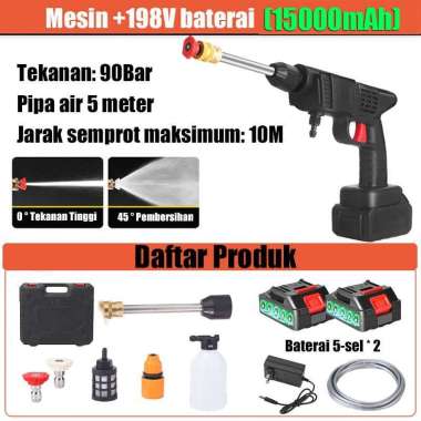 Alat Cuci Mobil Cuci-Alat Cuci Mo 1500mah-2 baterai